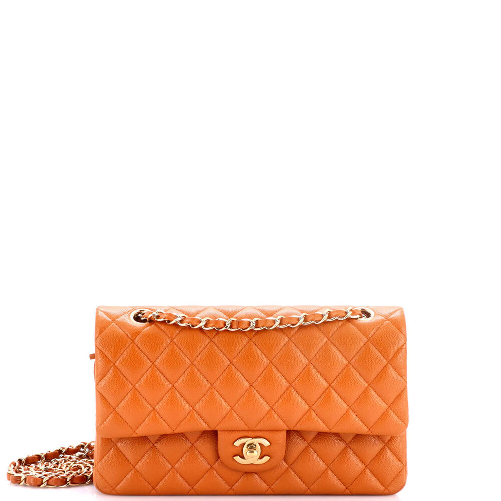 Chanel Medium Classic Double Flap Bag Quilted Caviar